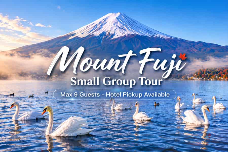 Tokio: Kleingruppentour zum Mt. Fuji und Kawaguchi-See mit Abholung. Foto: GetYourGuide Tokio: Kleingruppentour zum Mt. Fuji und Kawaguchi-See mit Abholung. Foto: GetYourGuide