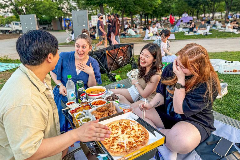 Han's River Picnic in Center of Seoul