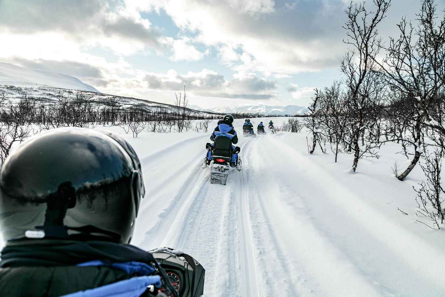 Lyngen: Snowmobile Safari with Lunch in seaside Restaurant