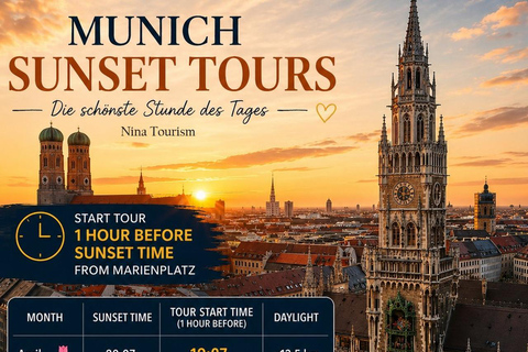 Munich: Sunset Walking Tour with Drink Stop