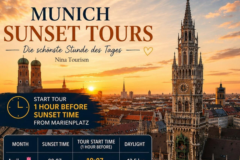 Munich: Sunset Walking Tour with Drink Stop
