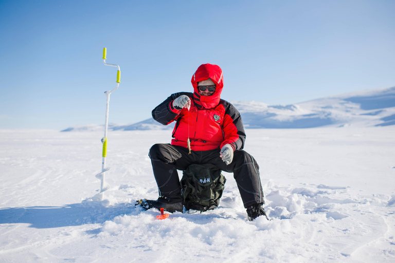 Levi: Ice Fishing Experience with Hot Drink