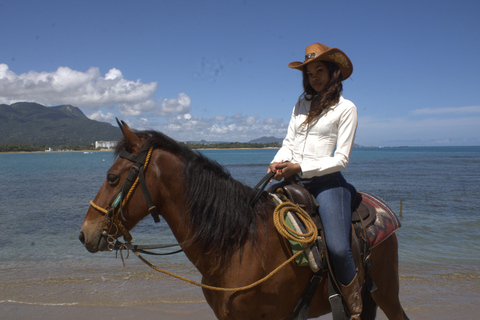Puerto Plata: Beach Horseback Ride with Swim and Drinks Puerto Plata: Beach Horseback Ride with Swim and Drinks