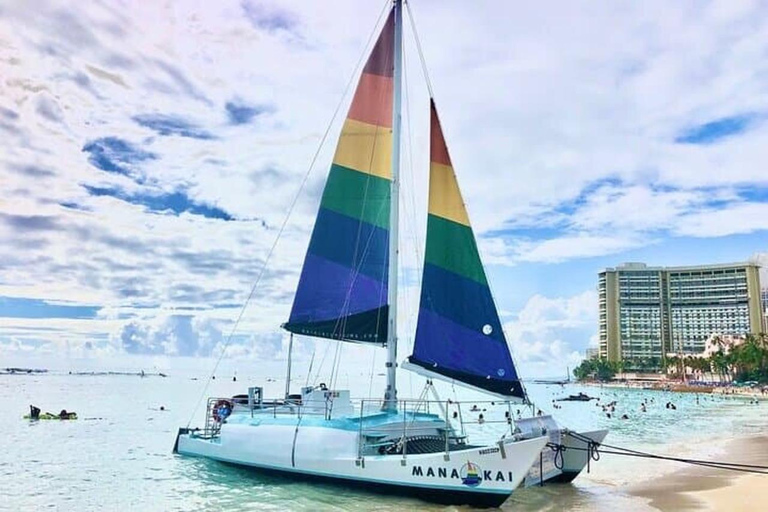 Honolulu: Cruzeiro de catamarã com fogos de artifício em Waikiki