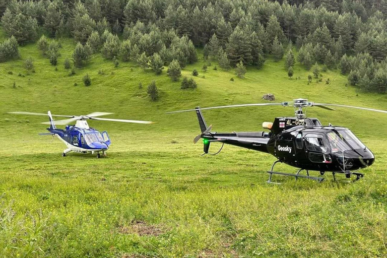 Tbilisi: Kazbegi Helicopter Tour with Buggy Ride & Lunch