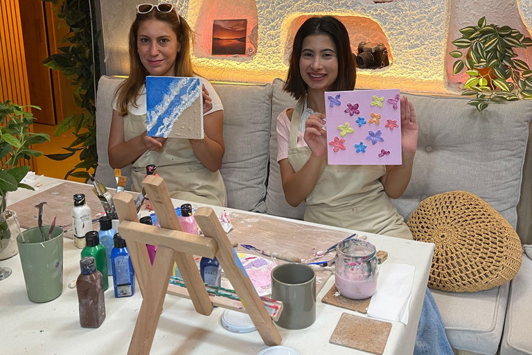 Antalya Relief Technique Canvas Painting Workshop 3D Texture