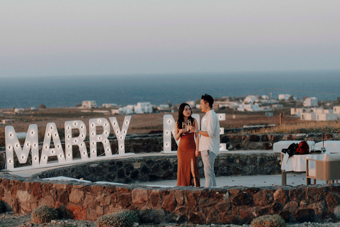Santorini: Wedding Proposal with Sunset Views