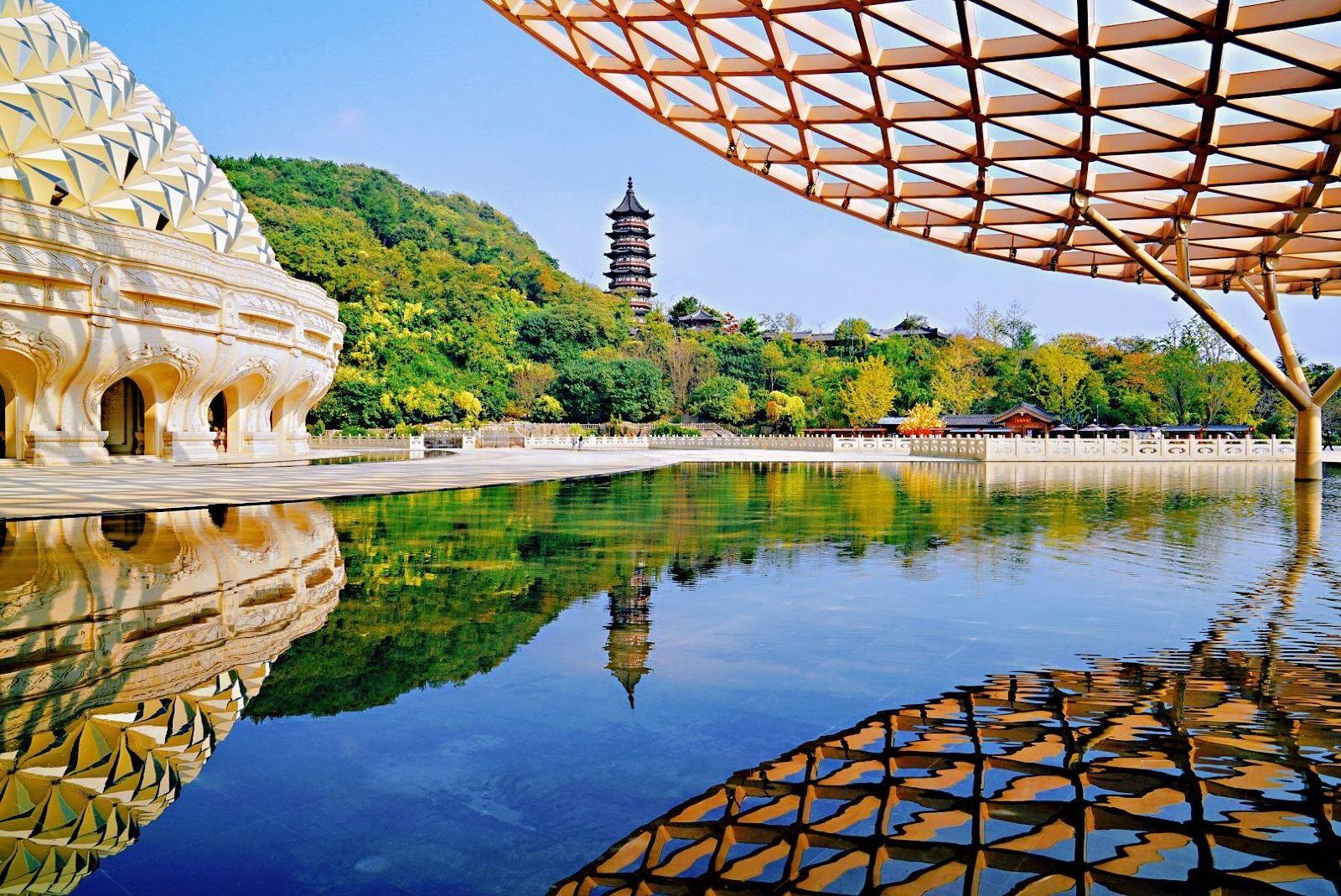 Niushou-Bergticket • Atemberaubende buddhistische Architektur
