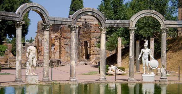 From Rome: Hadrian&#39;s Villa, Villa d&#39;Este & Subiaco Tour.