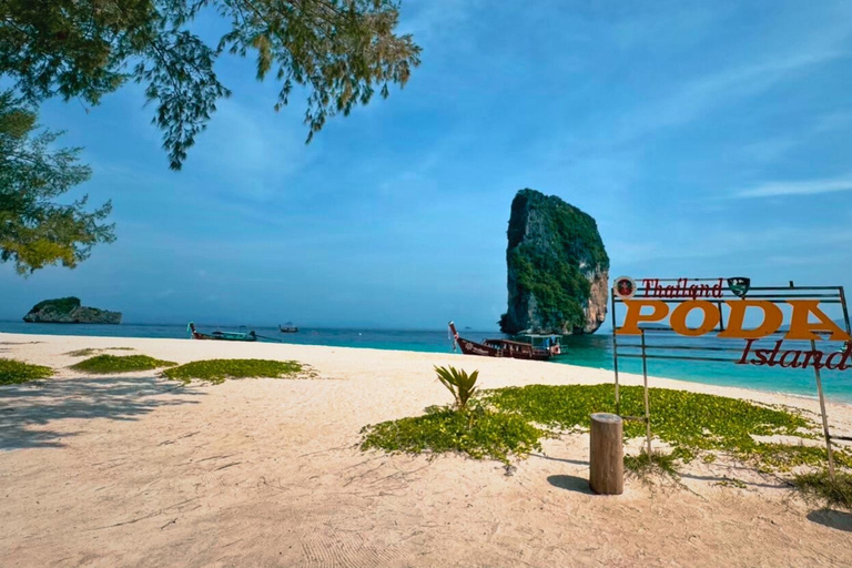 Krabi: Luxury Vintage Wooden Boat Cruise With Island Hopping Private: One day 4 Islands Tour