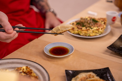 Osaka : Cours de cuisine et dégustation de saké avec visite du marché local