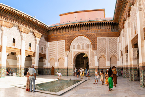 Marrakech: Palácio da Bahia, Mederssa Ben Youssef e excursão à MedinaTour particular