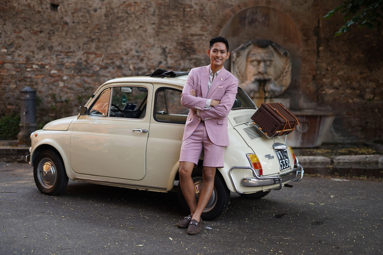 Timeless Rome: A Journey in Fiat 500 or Convertible Fiat 500 Shared Vintage Convertible Fiat 500 experience