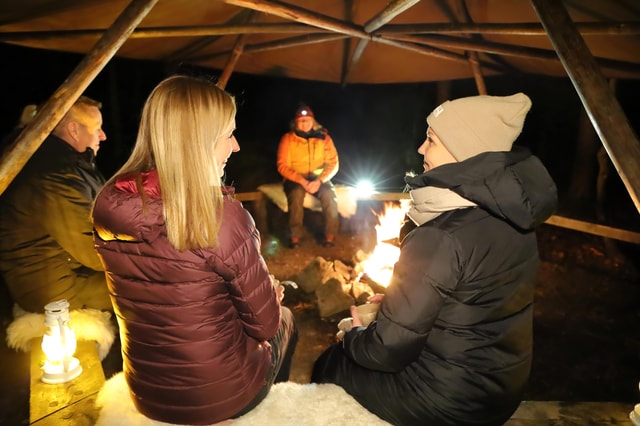 From Helsinki: Guided Forest Walk in the dark with campfire