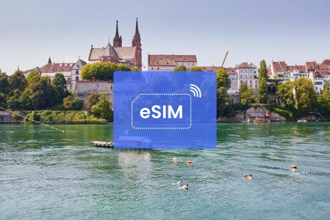 Bazel: Zwitserland/Eurpoe eSIM roaming mobiel dataplan1 GB/ 7 dagen: 42 Europese landen