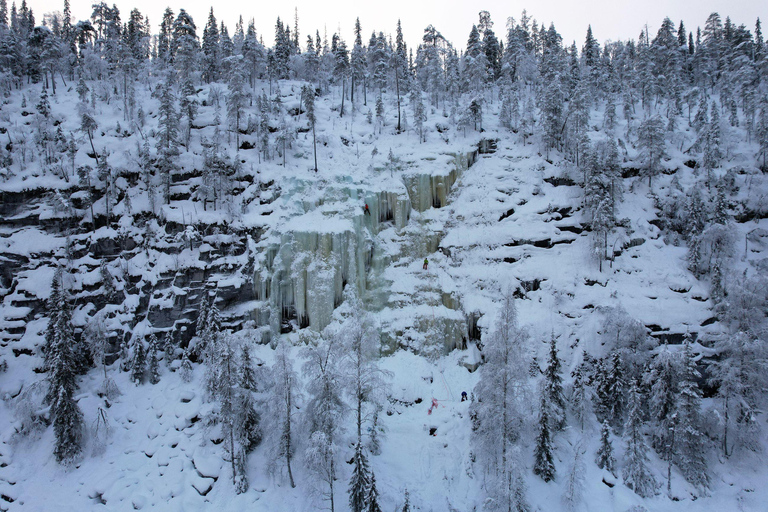 Rovaniemi : excursion au canyon de Korouoma et aux chutes d&#039;eau gelées