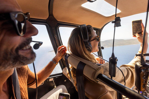Experience Santorini Sunset by Helicopter