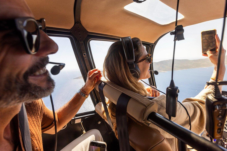 Experience Santorini Sunset by Helicopter