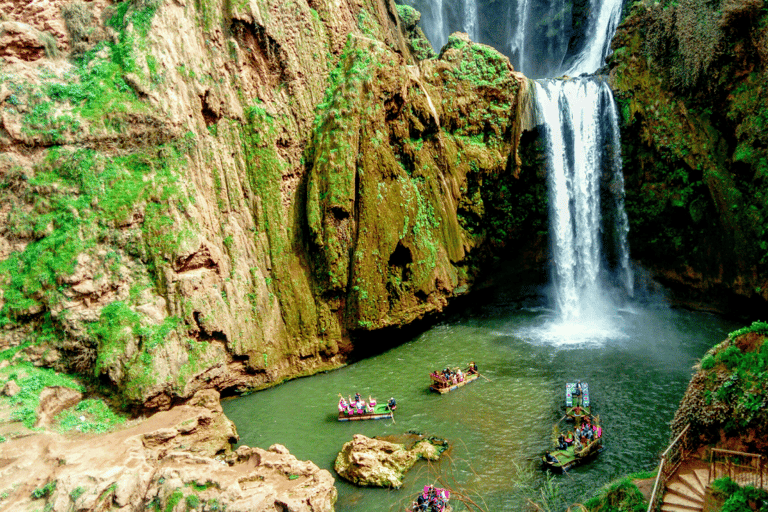 Da Marrakech: Cascate di Ouzoud con guida e giro in barca