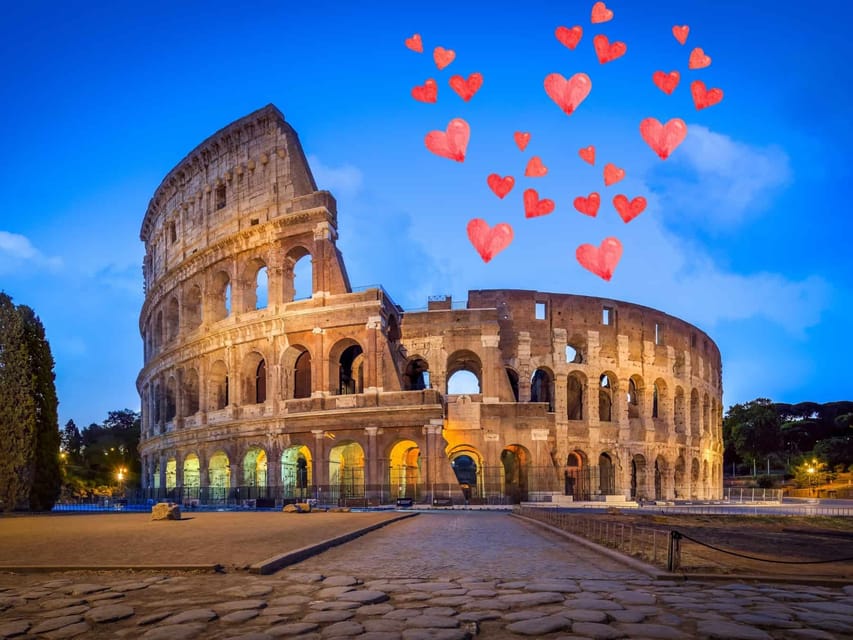 Tour privato romantico del Colosseo per una sola coppia!
