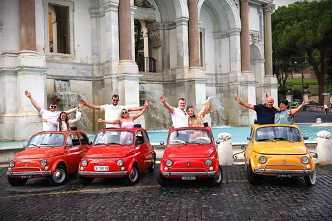 Rom: Stadtführung im klassischen Fiat 500 mit Fotos