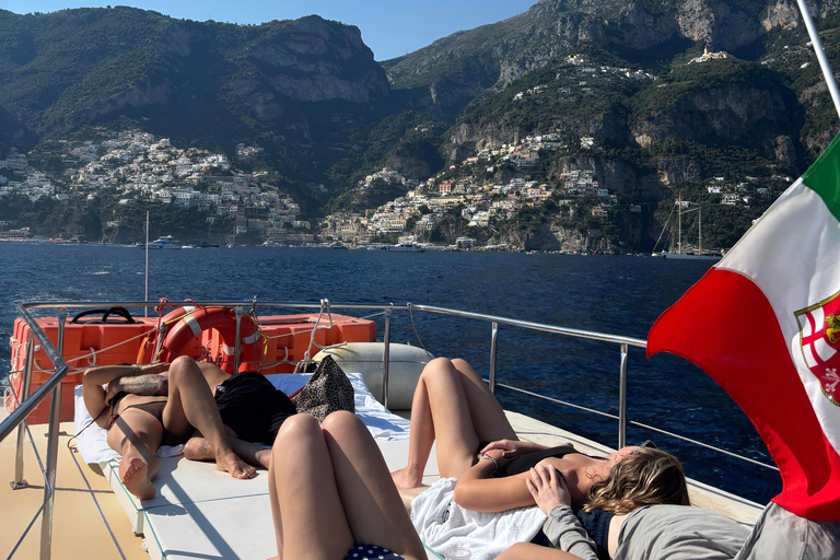 Boat trip from Amalfi: Party boat with music and drinks