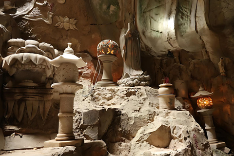 Lady Buddha, Marble Mountains and Am Phu Cave in Da Nang Private Tour & Private transfer & Private Guide