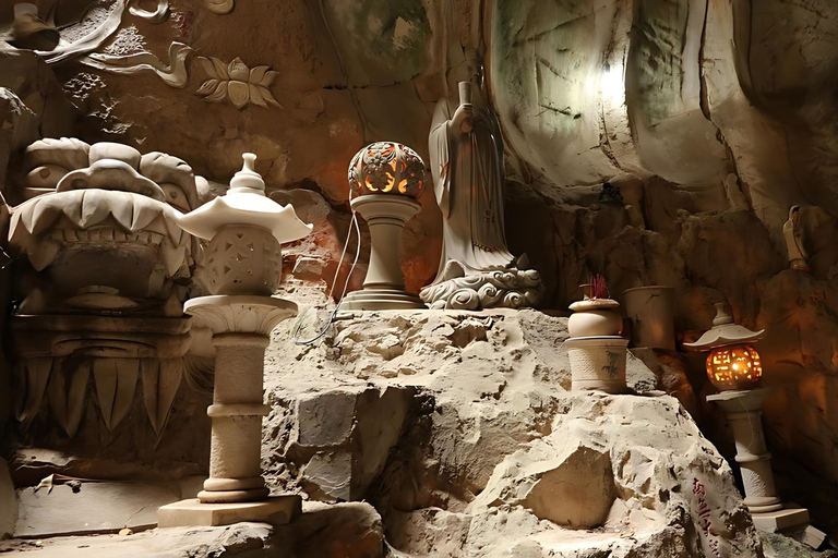 Lady Buddha, Marble Mountains and Am Phu Cave in Da Nang Private Tour & Private transfer & Private Guide