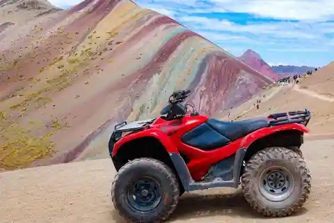 Depuis Cusco : Montagne de l'arc-en-ciel en quad ATV + repas
