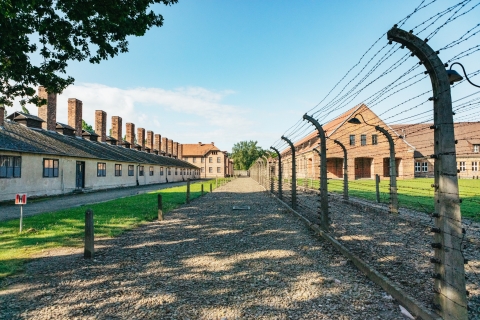Z Krakowa: Auschwitz-Birkenau Wycieczka z przewodnikiem i opcje odbioruWycieczka z przewodnikiem po francusku z wybranego miejsca spotkania
