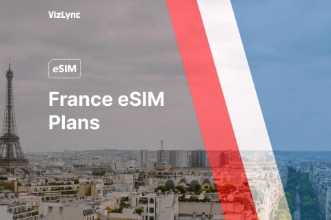 Plan eSIM France avec appels illimités vers l'UEFrance e SIM avec 15 GB Data avec 15 jours de validité