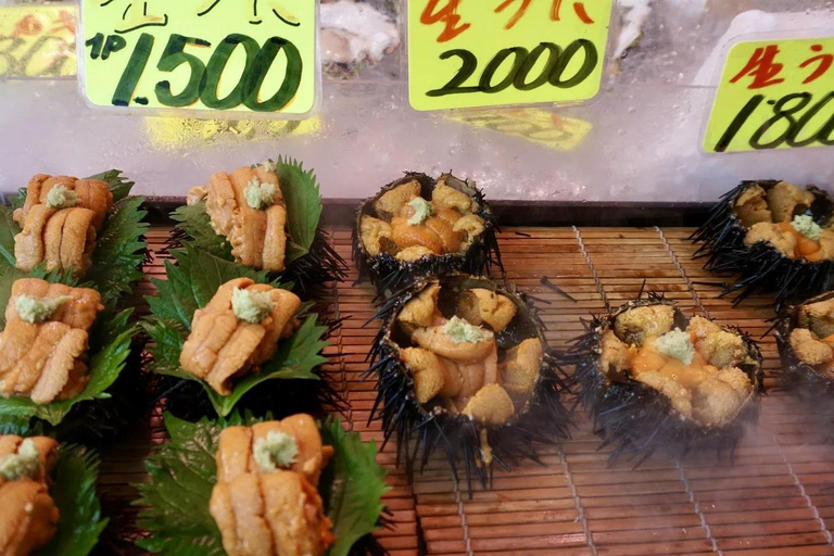 Tokio: Ruta de la Comida Callejera de TsukijiComida callejera en Tsukiji