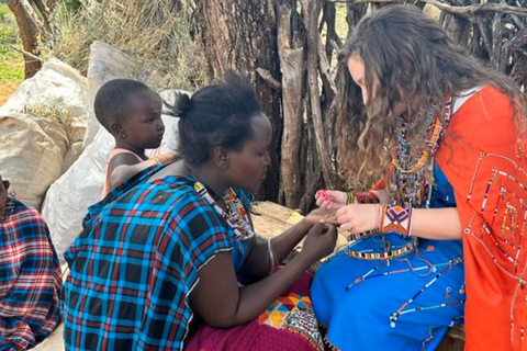 Kulturell rundtur i Maasai-by