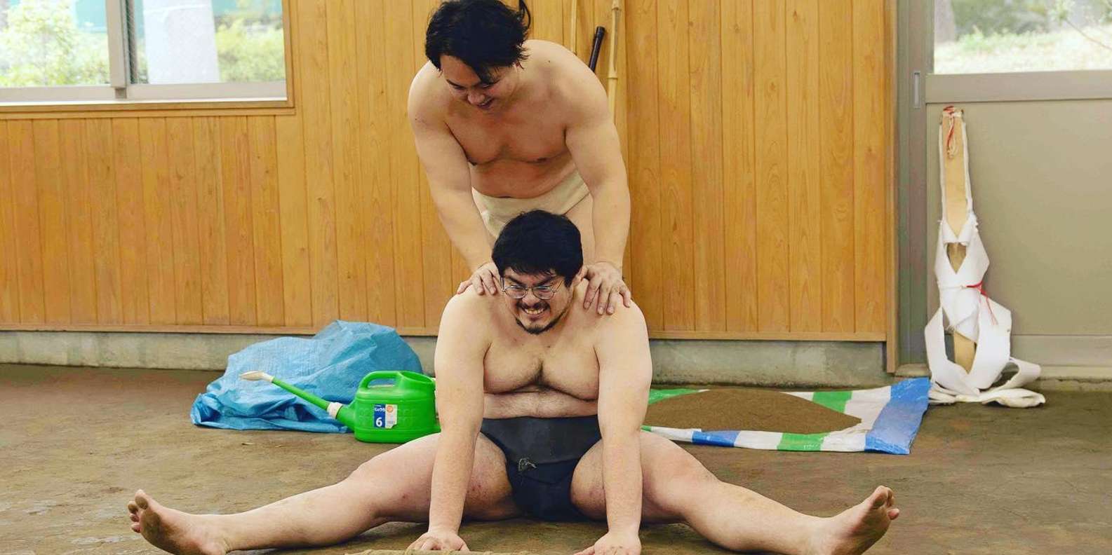 Sumo training at Amita Dojo Tokyo — real keiko at clay dohyo — image 1