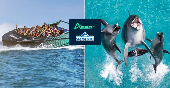 Gold Coast: Jet Boat Ride & Sea World Entry Ticket