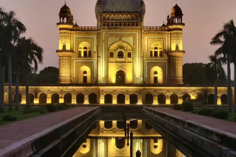 Delhi: Private Evening Tour Of Iconic Sights & Lights Delhi: Evening Tour With Car+Guide+Tickets+Dinner