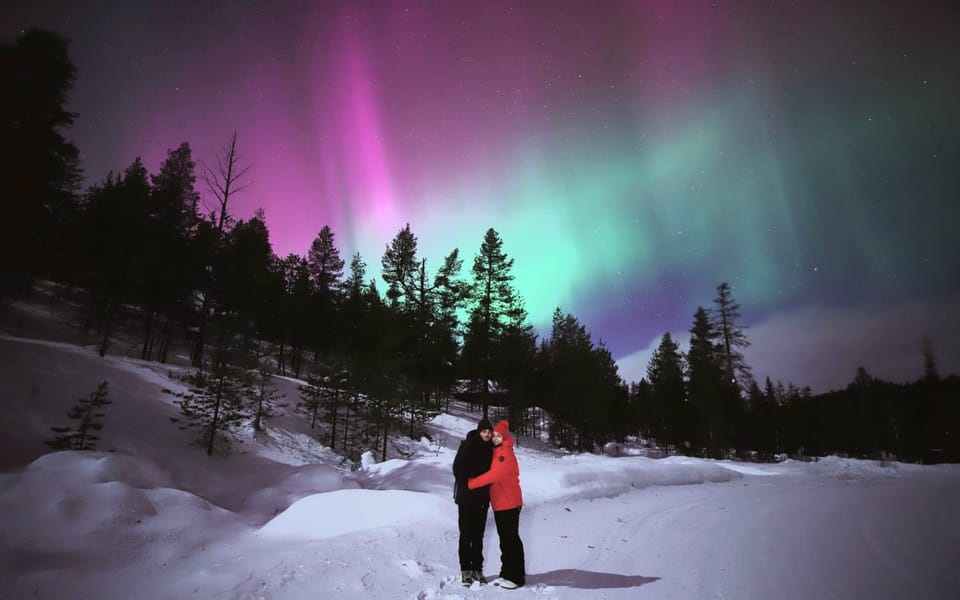 Levi, Aurora Borealis Bus & Snowshoe Tour with Hot Drink - Housity