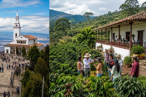 From Bogotá: Cerro Monserrate or Guadalupe and All-Inclusive Coffee Sightseeing Tour