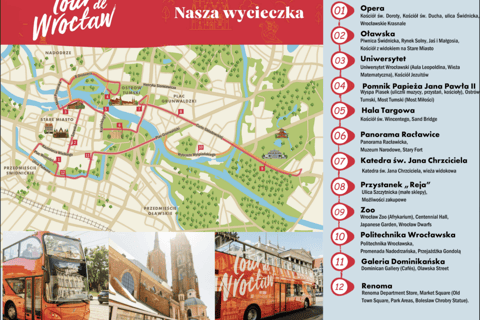 Tour de Wroclaw (visite en bus à arrêts multiples)