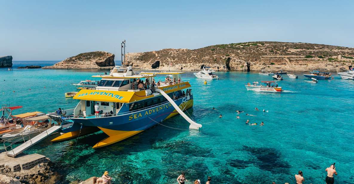 Bugibba: crucero turístico por Gozo, Comino yLaguna Azul