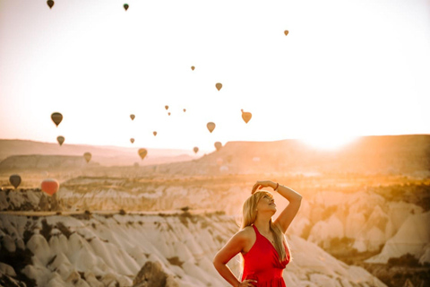Cappadocia: Private Photo Shoot with Flying Dress & Horses Horse Photo Shoot Experience