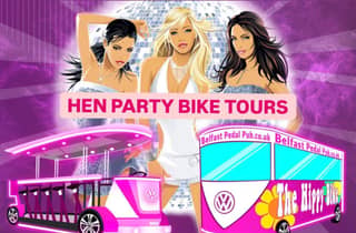 Belfast: Luxuriöse rosa Junggesellinnenabschied-Fahrradtour (BYOB)
