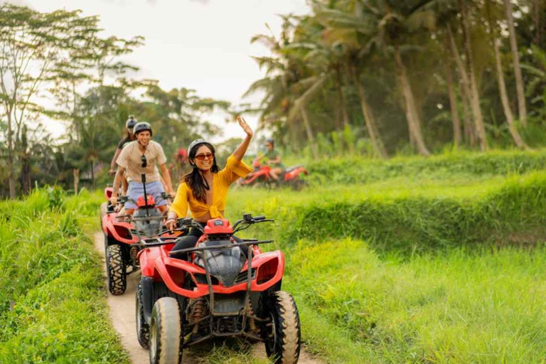 Ubud: Guided Quad Bike ATV Adventure with Waterfall & Tunnel Guided Single ATV - Long Track ( 7KM / 1,5 Hours )