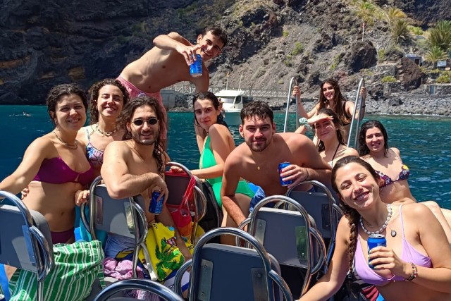 Visit Los Gigantes to Teno Boat trip with snorkeling & drinks in Puerto de Santiago
