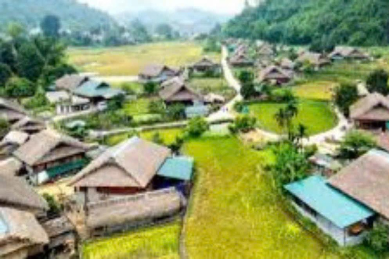 Depuis Hanoi : 2 jours pour découvrir les chutes d&#039;eau de Ha Thanh et le village de Khuoi My ...