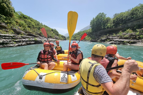 From Tirana/Durres/Golem: Adventure Guided Rafting Day Trip Private Tour from Tirana or Durres