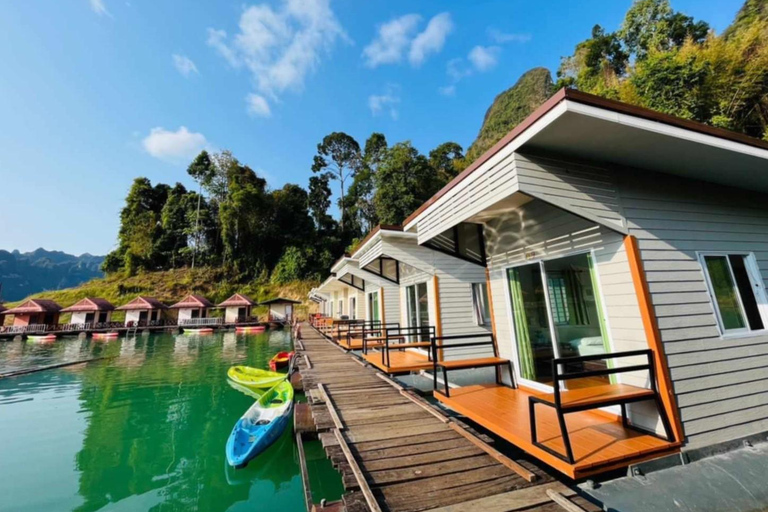 Phuket or Anywhere: 2-Days Cheow Lan Lake & Raft-Resort-FAN Option 1: From KhaoLak+KhaoSok with Roundtrip Hotel Transfer