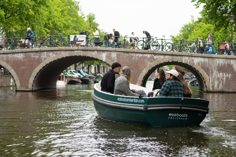 Amsterdam: Wynajem łodzi8-osobowa łódź