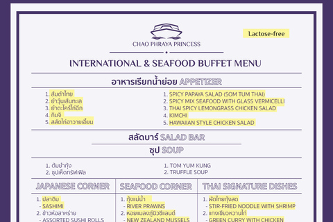 Bangkok: Chao Phraya Princess Dinner Cruise with Live Music ASIATIQUE Pier - Chao Phraya Princess Dinner Cruise