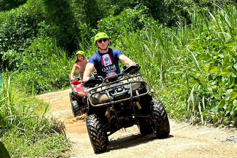 From Khao Lak: ATV & Rafting with Waterfall and Temple Visit From Khao Lak: Rafting 9 km. + ATV + Waterfall + Temple